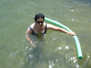 nathalie swimming