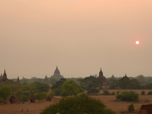 23_sunset over stupas